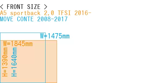 #A5 sportback 2.0 TFSI 2016- + MOVE CONTE 2008-2017